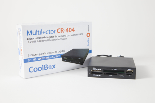 CoolBox CR-404 card reader USB 2.0 Internal Black – image 3