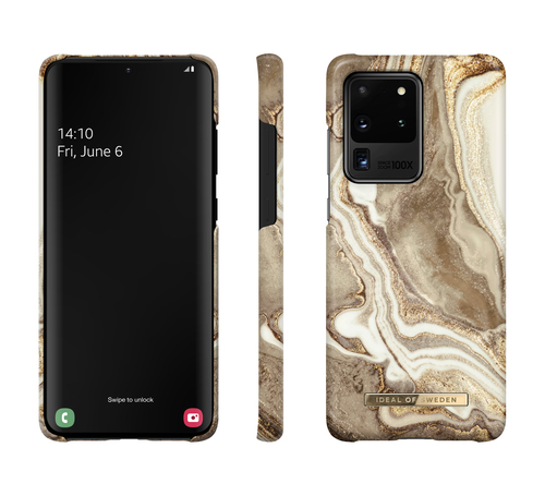 iDeal of Sweden Printed Case Galaxy S20 Ultra Golden Sand Marble – image 2
