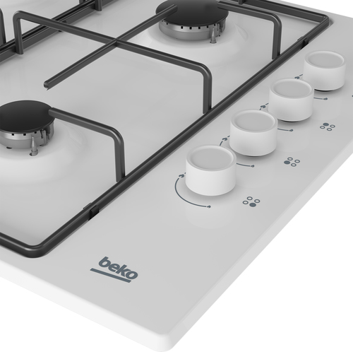 Beko HIBG64120SW 61cm Gas Hob - White - image 5