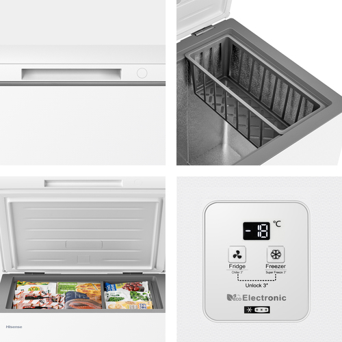 Hisense FT145N1AWE freezer Chest freezer Freestanding – image 3