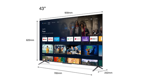 TCL 43C725K TV 109.2 cm (43") 4K Ultra HD Smart TV Wi-Fi Black 270 cd/m² – image 8