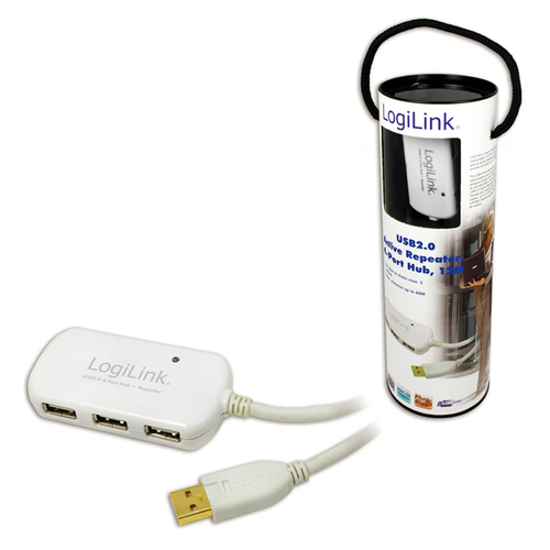 Logilink USB-HUB 4-Port m. Verlängerungskabel 12.00m, afbeelding 2