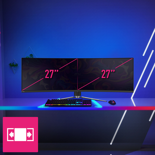MSI MPG 491CQPDE QD-OLED computer monitor 124,5 cm (49 ) 5120 x 1440 Pixels DQHD QDOLED Zwart, afbeelding 8