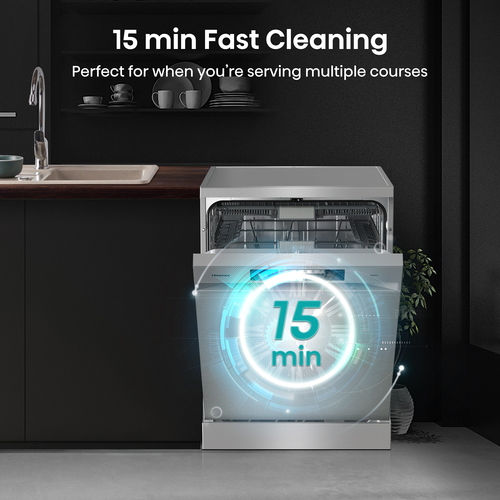 Hisense HS643D60XUK dishwasher Freestanding 16 place settings – image 5
