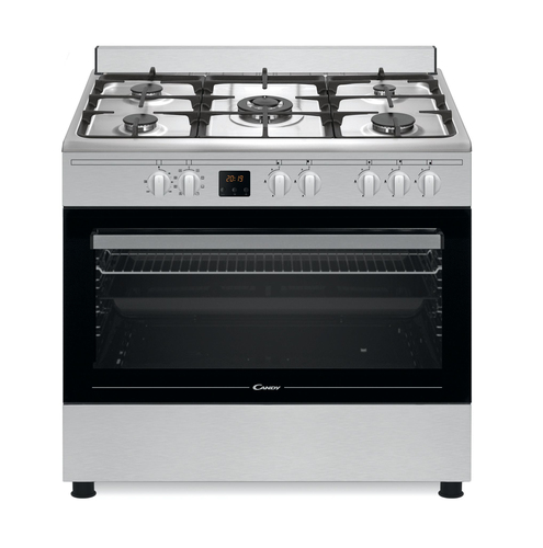 Candy CCGMEE9025PX/E Freestanding cooker Electric Gas Stainless steel