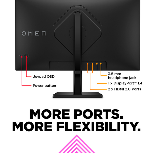 HP Omen 780F9AA 27" Fhd 165Hz 1ms FreeSync Gaming Monitor - Hdr & Adjustable - image 4