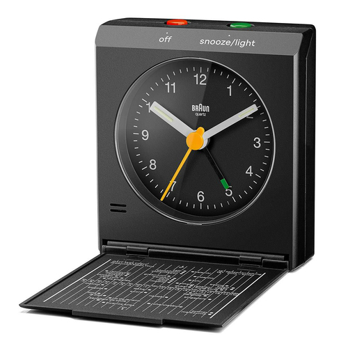 Braun BC05B reloj de mesa o pared Reloj analógico Rectángulo Negro