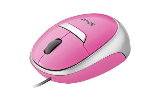 Trust Retractable Optical Mini Mouse MI-2850Sp - Pink, 4 Pack