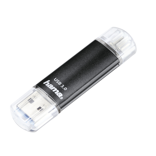 Product image: Hama Laeta Twin USB flash drive 32 GB USB Type-A / Micro-USB 3.2 Gen 1 (3.1 Gen 1) Black
