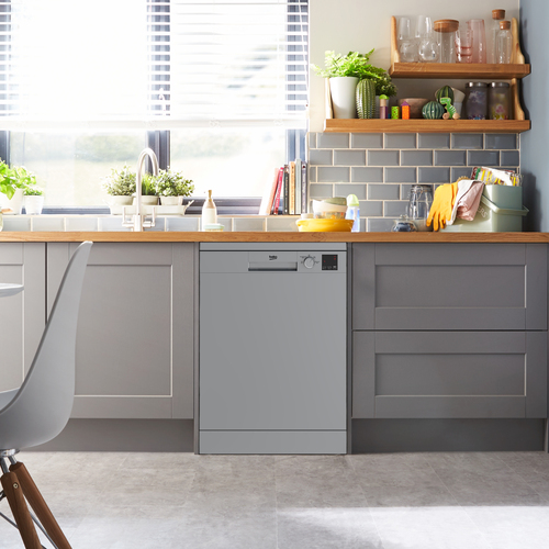 Beko DVN04X20S Full Size Dishwasher - Silver - E Rated, Silver - image 6