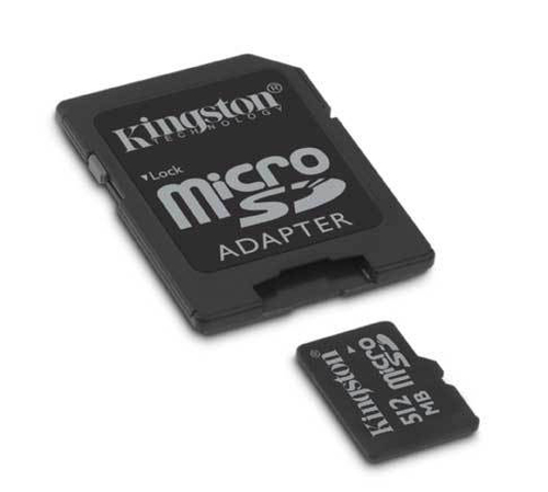 Kingston Technology 512MB microSD Card