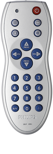 Philips SRP1101 remote control IR Wireless TV Press buttons 0
