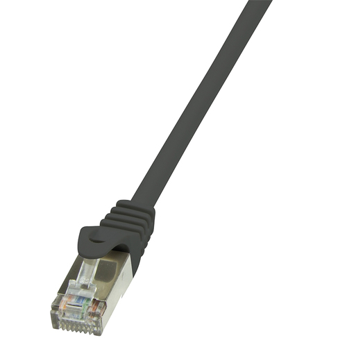LogiLink EconLine CAT 6 Foldet uskærmet snoet par (F/UTP) 7.5m Patchkabel Sort