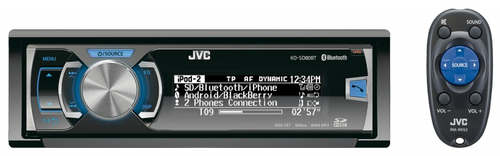 JVC KD-SD80BTE car media receiver Black Bluetooth