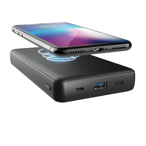 Trust 23565 внешний аккумулятор 20000 mAh Беспроводная зарядка Черный