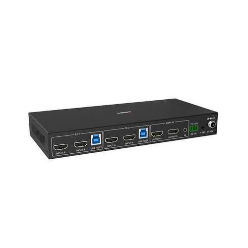 LINDY 2 Port Dual Head HDMI 4K60,USB3.0 KVM Switch, afbeelding 2