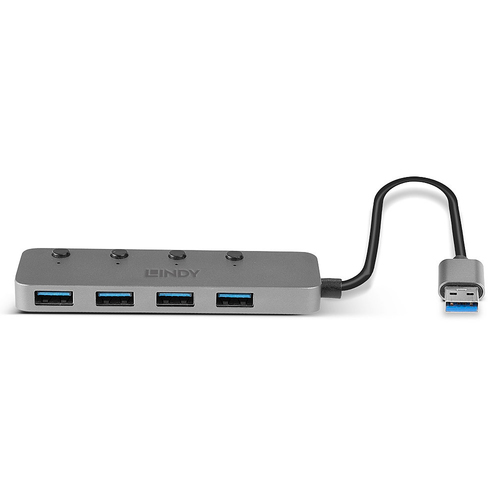 Lindy 4 Port USB 3.0 Hub with On/Off Switches - image 3