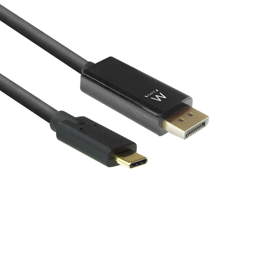 Ewent EW9826 Videokabel-Adapter 2 m USB Typ-C DisplayPort Schwarz