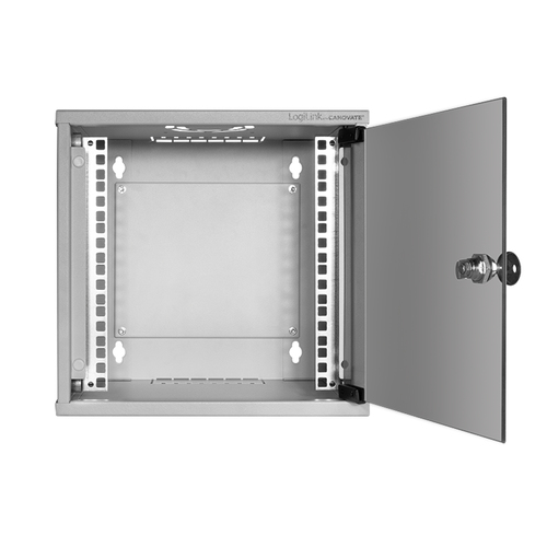 Logilink Wandgehäuse 10 Zoll, 6 HE, montiert, grau, afbeelding 2