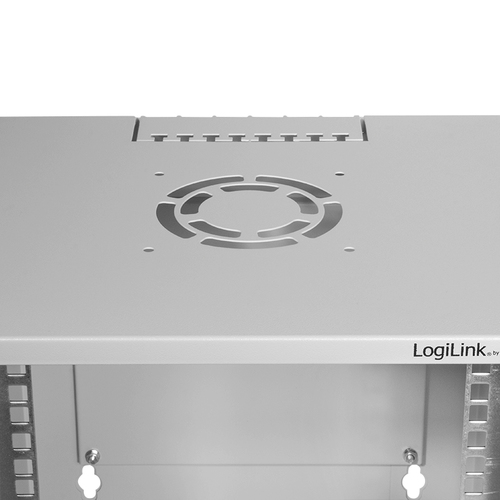 Logilink Wandgehäuse 10 Zoll, 6 HE, montiert, grau, afbeelding 5