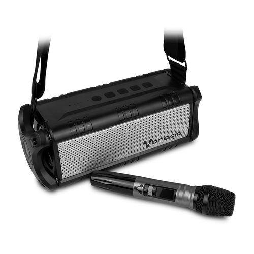 Bocina Karaoke VORAGO KSP-450, Bluetooth Micrófono Inalámbrico. Negra KSP-450 KSP-450 EAN 7502266679479UPC  - KSP-450