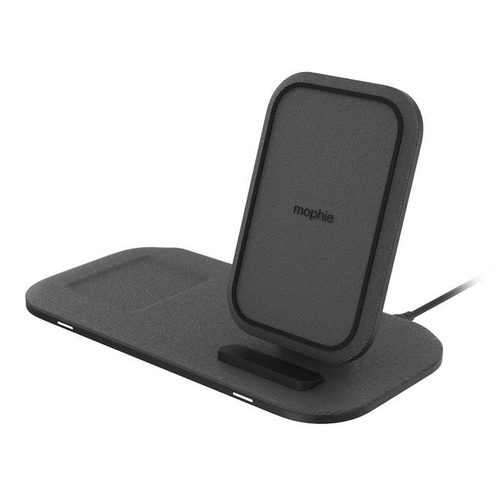 mophie Universal Wireless Charging Stand Plus- Black- EU (2in1 BYO). Charger type: Indoor, Power source type: USB, Charger