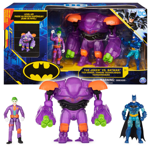 Spin Master DC Comics Batman Joker-Tech-Armor (wandelbare Tech-Rüstung)