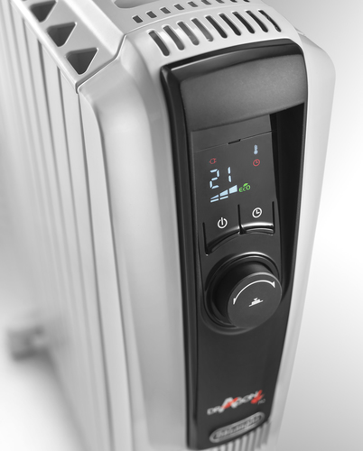 TRDX41025E Dragon 4 Digital Oil Filled Radiator, 2500W, White - Delonghi - image 3