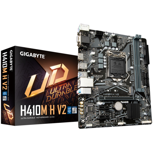 MOTHERBOARD GIGABYTE H410M H V2 SOCKET 1200 10AM22DDR4VGAHDMIPCIE 30PS2MICRO ATX - H410M H V2