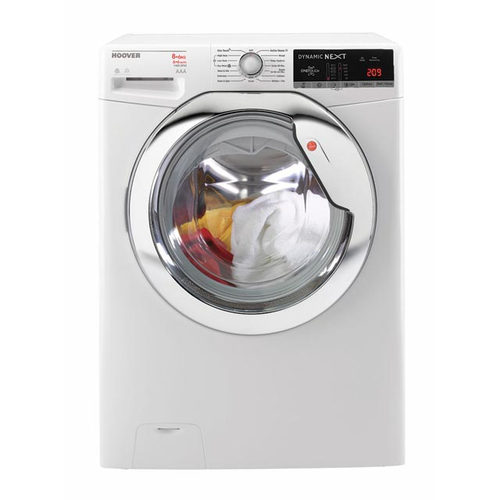 Hoover WDXOA 486AC-80 стирально-сушильная машина Отдельно стоящий Фронтальная загрузка Хромовый