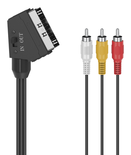 Product image: Hama 00305015 SCART cable 1.5 m 3 x RCA Black