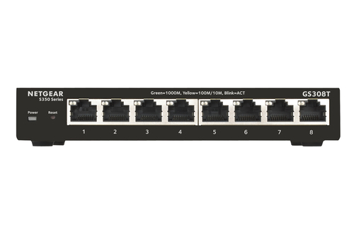 NETGEAR GS308T-100AUS network switch Managed L2 Gigabit Ethernet (10/100/1000) Black – image 2