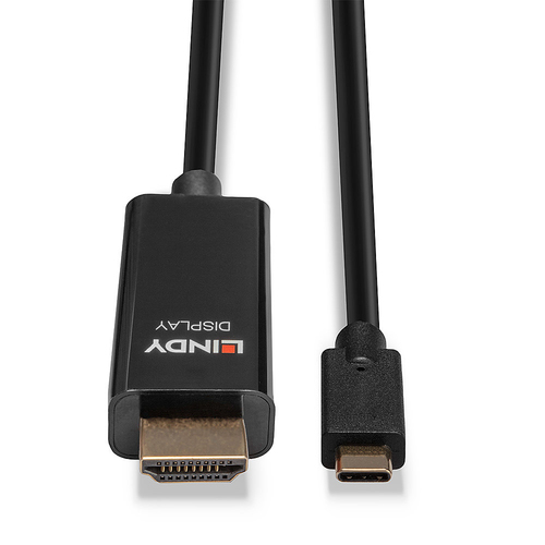 Lindy 5m USB Type C an HDMI Adapterkabel met HDR, afbeelding 4