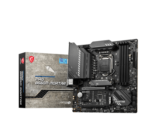 MAG B560M MORTAR MOTHERBOARD MSI (MAG B560M MORTAR) SOCKET 1200, 4*DDR4 5066MHZ, HDMI, DP, CROSSFIRE, MICRO ATX