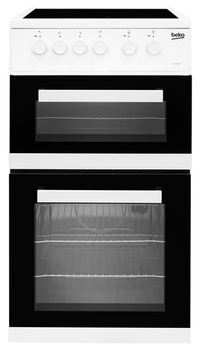 Beko KDC5422AW 50cm Wide Single Oven Electric Cooker with Ceramic Hob - White - A Rated, White - image 1