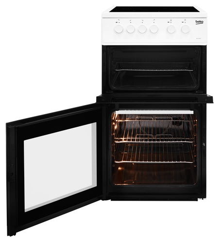 Beko KDC5422AW 50cm Wide Single Oven Electric Cooker with Ceramic Hob - White - A Rated, White - image 2