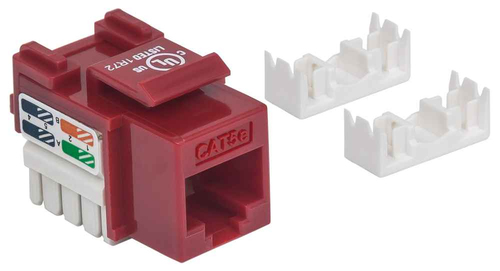 Intellinet JACK RJ45 CAT5E KEYSTONE DE IMPACTO ROJO imagen 3