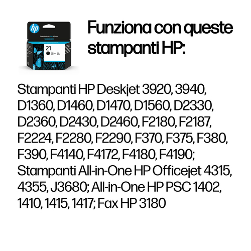 HP 21 – Cartuccia nero originale