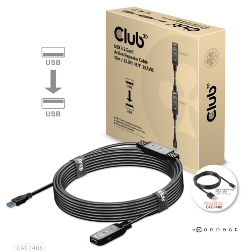 Club 3D - USB-verlengkabel, afbeelding 2