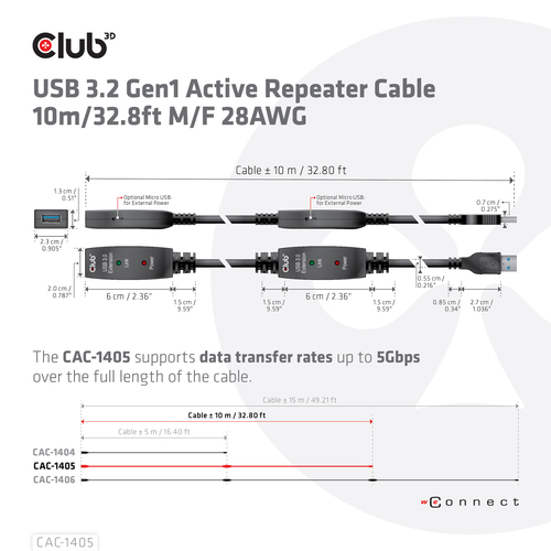 Club 3D - USB-verlengkabel, afbeelding 4