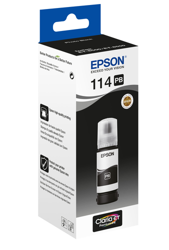 Epson 114 Ink Bottle Ecotank Photo Black C13T07B140 - image 2