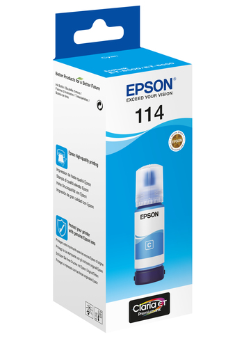 Epson 114 Ink Bottle Ecotank Cyan C13T07B240 - image 2