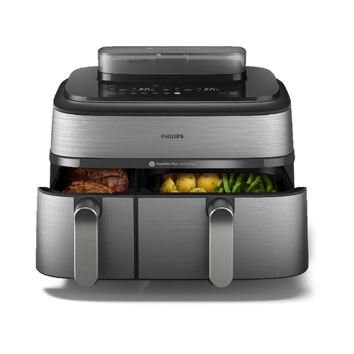 Philips Airfryer 5000 Series Dual Basket NA555/00, afbeelding 8
