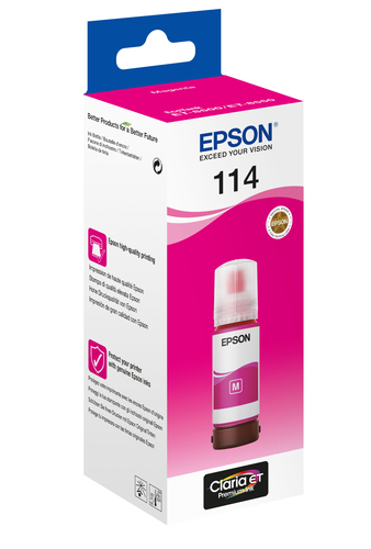 Epson 114 Ink Bottle Ecotank Magenta C13T07B340 - image 2