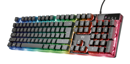 TECLADO TRUST GXT 23823 835 AZOR ILLUMINATED GAMING KEYBOARD ESPAÑOL - Código: 23823 | Compra en Guadalajara