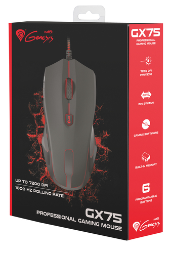 GENESIS GX75 mouse Gaming Ambidextrous USB Type-A Optical 7200 DPI – image 2