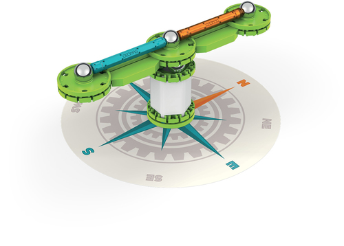 GEOMAG Mechanics Motion Magnetic Compass Constructiespeelgoed, afbeelding 5