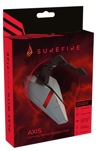 SureFire Axis Gaming Mouse Bungee Hub - USB Hub, afbeelding 8