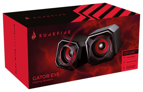 SureFire Gator Eye Gaming Speakers Red 48820 - image 3