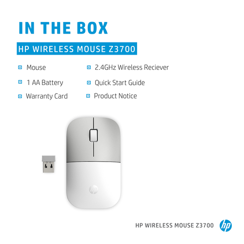 HP Z3700 Ceramic White Wireless Mouse – image 5